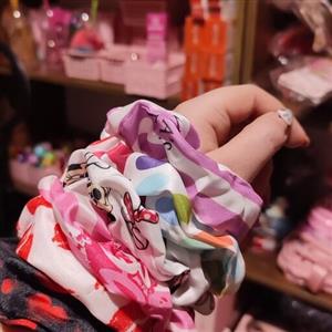 کش مو فانتزی اسکرانچی باربی و میکی موس برای گوجه ای کردن مو کیوت دخترانه گیره مو زنانه اکسسوری گوگولی