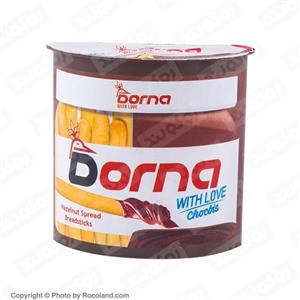 کرم کاکائو با طعم فندق همراه با بیسکویت 55 گرمی درنا