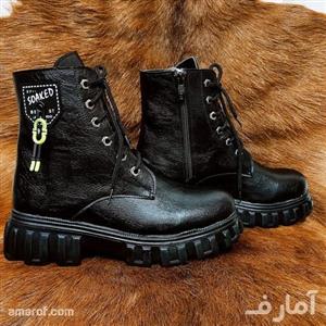 بوت دخترانه - مشکی پرچم سبز - کد 11 - ارسال 