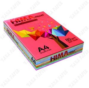 کاغذ A4 رنگی Hima Print 80g بسته ۵۰۰ عددی