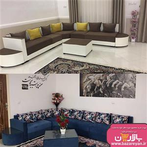 مبل ال 7نفره اقتصادی مدل کمجا رنگبندی متنوع