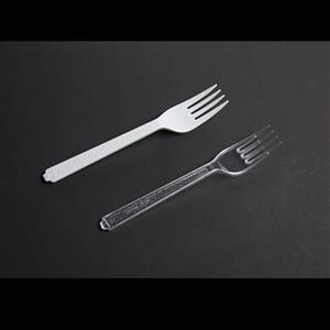 چنگال شفاف دیاموند در بسته بندی 50 عددی