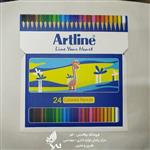 مدادرنگی 24 رنگ آرتلاین Artline اصلی - مقطع مثلثی