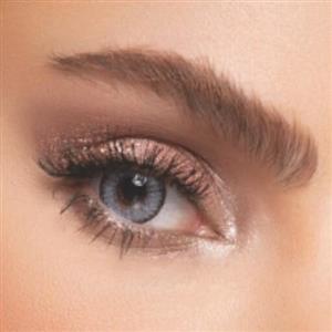 لنز چشم طبی رنگی سالانه rain bow مدلgray 3 ( tone303) رنگ طوسی دور مشکی