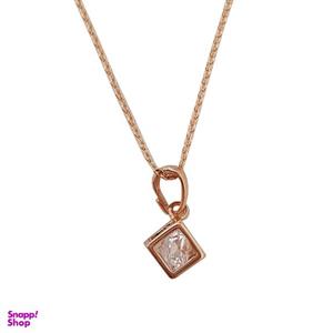 گردنبند زنانه ژوپینگ مدل مکعب تک نگین 333931