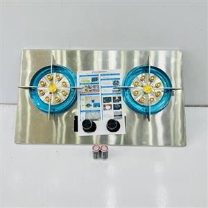 اجاق گاز استیل دو شعله روکار و توکار