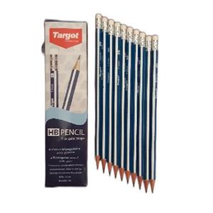 مداد مشکی بسته 12 عددی پاک کن دار