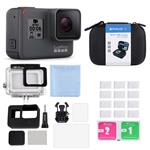 Gopro HERO5 Black Quick Stories Action Camera Set With 12 in 1 Accessories Bag
