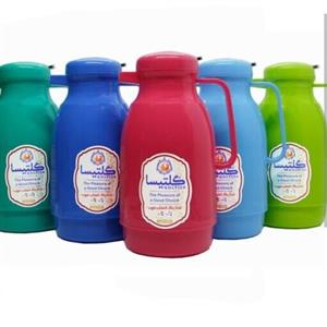 فلاسک چای  پلاستیک فشرده و شیشه برند گلتیسا