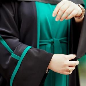مانتو عبایی جلو باز دوتیکه