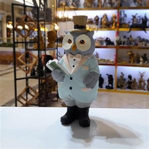 مجسمه جغد دانا پلی استری