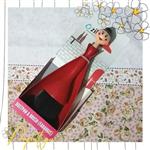 جارو دستی رومیزی قرمز عروسکی رنگی برند زیباسازان رنگبندی