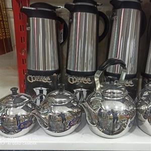 فلاسک لاکچری یک لیتر بدنه استیل داخل شیشه