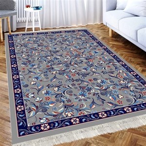 گلیم فرش ماشینی کاشان طرح پیچک فیلی سایز 9 متری