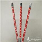 مداد مشکی پاکن دار کورس ( kores ) - مقطع مثلثی - سختی نوک 2HB  - بسته 12 عددی