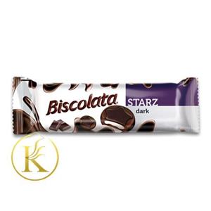 بیسکوییت شکلات تلخ بیسکولاتا استارز 88 گرم biscolata starz 