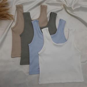 کراپ فری تا سایز  42 در رنگهای سفید،کرم،سبز،آبی