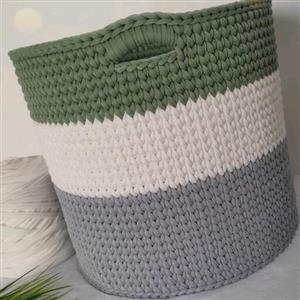 سبد لباس و سبد اسباب بازی تریکو کفی چوبی سایز  40