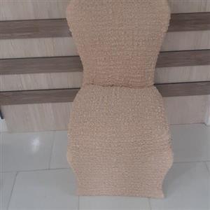 کاور پارچه ای فری سایز پفکی ساده صندلی ناهارخوری تک و صندلی میزبان