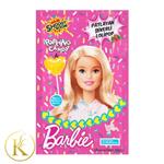 آبنبات چوبی به همراه آبنبات جرقه ای مدل باربی با طعم توت فرنگی 12 گرم barbie