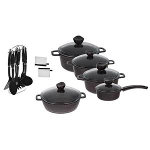 سرویس پخت و پز 17 پارچه پی اس دی مدل Alosa PSD Alosa Cookware Set 17 Pcs