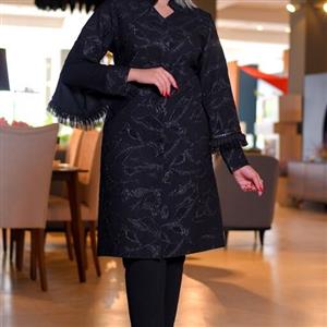 مانتو کرپ ژاکارد مجلسی