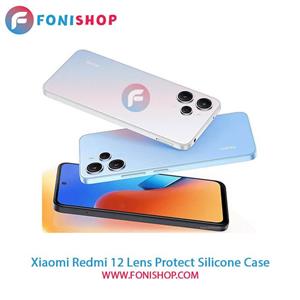 کاور گوشی شیائومی Redmi 12 مدل محافظ لنزدار سیلیکونی