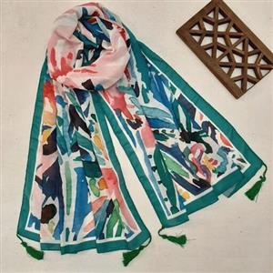 روسری نخ اسلپ کله غازی منگوله دار چهارفصل دخترانه