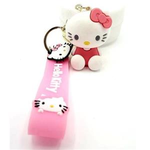 جاکلیدی جاسوئیچی سیلیکونی کیتی رنگ صورتی