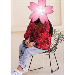 مانتو کت جنس ابریشم تافته گلیمی درجه یک دور تا دور نوار دوزی با 