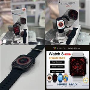 قیمت و خرید ساعت هوشمند HW68 MAX تمام صفحه الترا 8 پشتیبانی از زبان فارسی