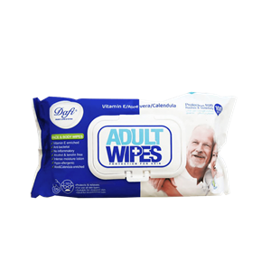 دستمال مرطوب دافی مدل Adult Wipes بسته 100 عددی