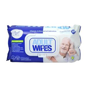 دستمال مرطوب دافی مدل Adult Wipes بسته 100 عددی 