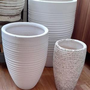 گلدان سفالی استوانه