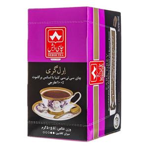 چای ارل گری دبش  500 گرم با 20 عدد تی بگ