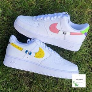 کتونی کاستوم - کتونی نایک ایر فورس قابل شستشو از سایز 37 تا 47  - کاستوم کتونی - کتانی نایکی ایرفورس