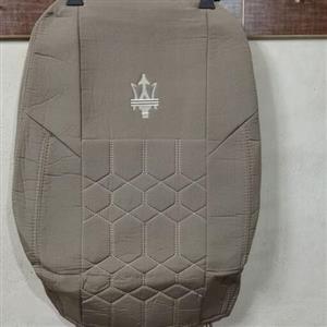 روکش صندلی پرشیا کرم مدل مازراتی جنس برزنت چرم ضخیم الگو فابریک