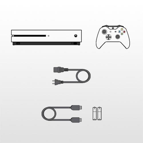 مجموعه کنسول بازی مایکروسافت مدل  Xbox One S ظرفیت 1 ترابایت