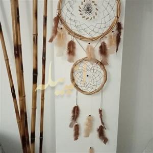 ازپیله دریم کچر طرح خاص سرخ پوستی کرم قهوه ای با چوب ومهره طبیعی