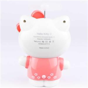 پاور بانک دو پورت طرح Kitty Hello 10000mAh 