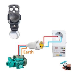 پریز ریموتی (ریموتی کردن پمپ آب ساختمان یک ریموت همراه محصول)