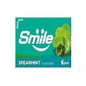 آدامس اسمایل استیک 6 عددی -اسپرمینت -بسته 18 عددی