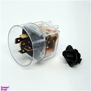 رله فن شیشه ای کلاهدار(80 آمپر)  پژو 405 پارس و سمند مدل 1144 آریکو