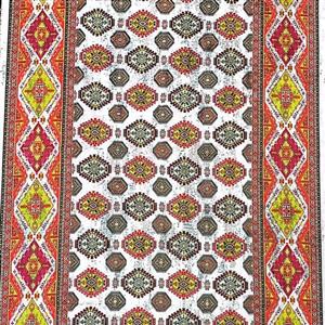 رومیزی روتختی یک نفره زیرانداز زیرسفره مخمل شانل ترک رنگ ثابت  ابعاد140در210سانتیمتر