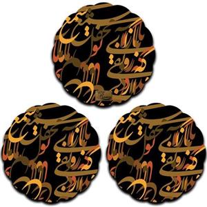 زیر لیوانی چوبی رنس مدل C4-42421 بسته 3 عددی