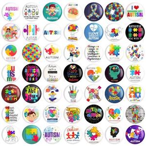 مگنت خندالو طرح اوتیسم Autism کد 113 مجموعه 50 عددی