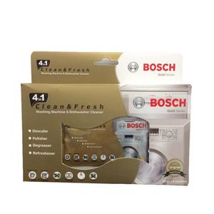 پودر جرم گیر ماشین لباسشویی و ظرفشویی بوش Bosch مدل GOLD بسته 5 عددی 