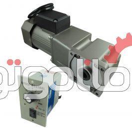 موتورگیربکس تک فاز دور متغیر 0.37 کیلو وات - نیم اسب 280 دور بر دقیقه، گیربکس 90 درجه نسبت 5، ساخت تایلی چین