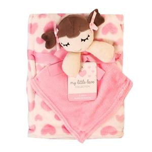 پتو نوزاد مای لیتل لاو my little love سایز 92×76 سانتی متر به همراه دستمال