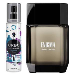 ادو پرفیوم مردانه Art and Parfum Enigma Bois Noir به همراه بادی اسپلش URBO Freestyler حجم ۱۰۰ میلی لیتر